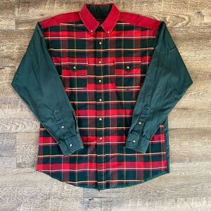 Red and Green Plaid Shirt